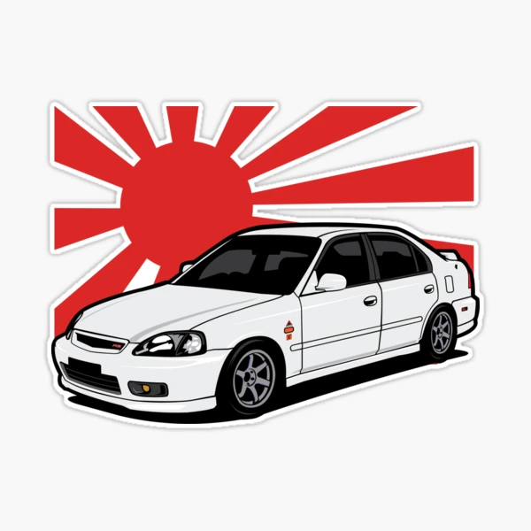 EK Squad Honda Civic EK JDM Sticker Decal 