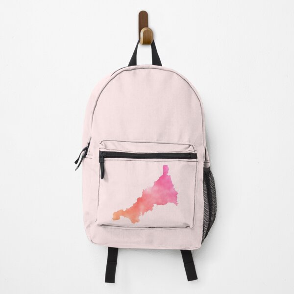 Item preview, Peach Candy Watercolour Cornwall Outline designed and sold by cashewdays.