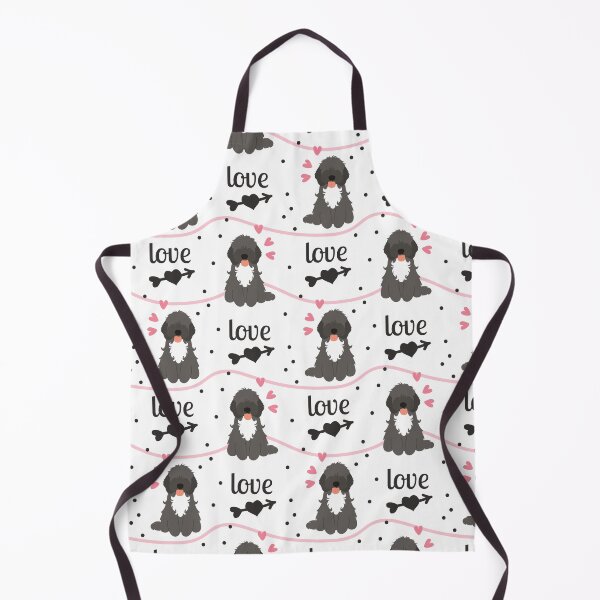 Item preview, LOVE Black and White Cockapoo Cavapoo Cavoodle designed and sold by Lulupainting.