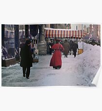 Woman in red Poster