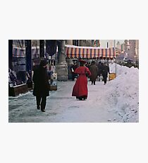 Woman in red Photographic Print