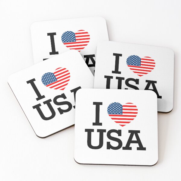 Item preview, I love USA Sticker and T-Shirt designed and sold by SLSandaruwan.