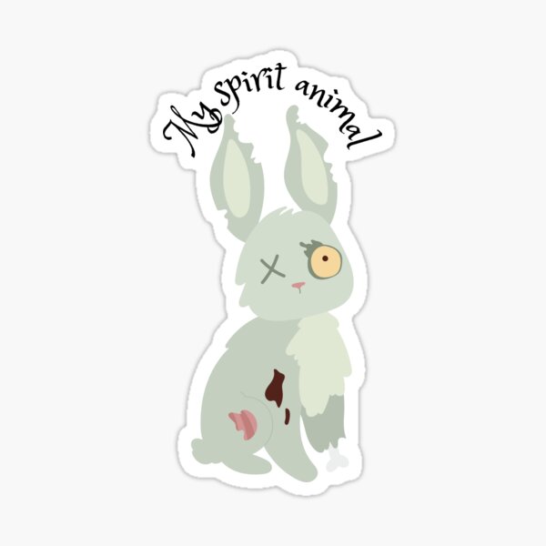 Zombie Bunny Stickers for Sale