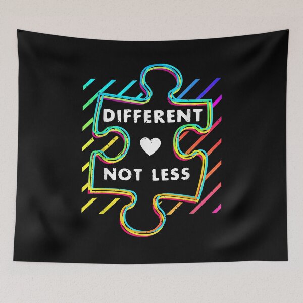 Item preview, 2021 Autism Different Not Less Awareness Squad Puzzle designed and sold by robinxam.