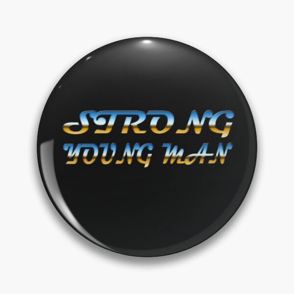 Item preview, strong young man-text design designed and sold by asep08.