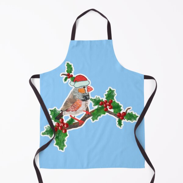 Item preview, Christmas zebra Finch bird 6 designed and sold by orangerinka.