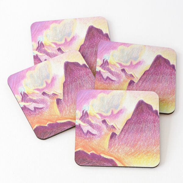 Item preview, Mountain Range at Sunset designed and sold by VillainousArtCo.