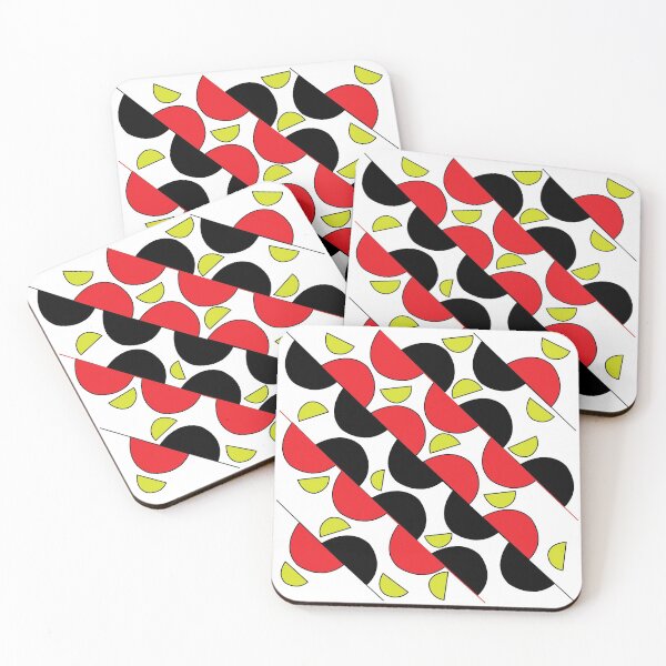 Item preview, Geometric Colorful Half Circle Semi Circle Stripes Abstract Pattern designed and sold by Nisha Prabhu.