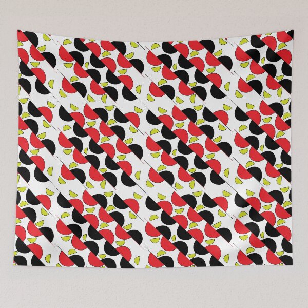 Item preview, Geometric Colorful Half Circle Semi Circle Stripes Abstract Pattern designed and sold by Nisha Prabhu.