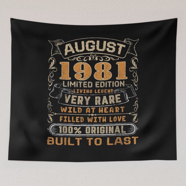 Item preview, August 1981 Vintage 40 Years Old 40th Birthday Gifts Family designed and sold by robinxam.