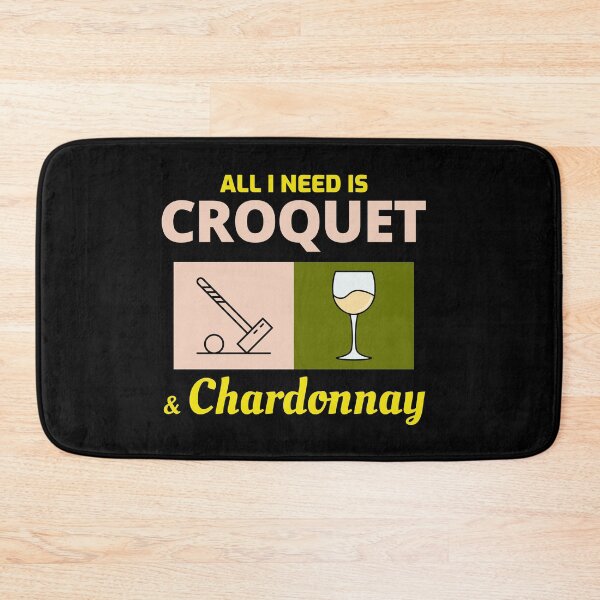 Item preview, Croquet Players Croqueters Chardonnay Funny designed and sold by CuteDesigns1.