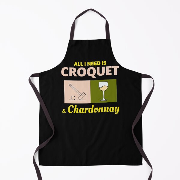 Item preview, Croquet Players Croqueters Chardonnay Funny designed and sold by CuteDesigns1.