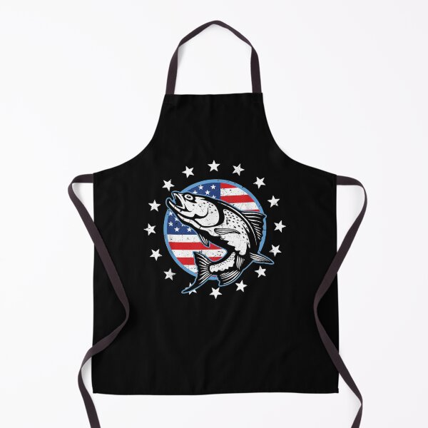 Item preview, Usa Flag Patriotic Trout Fish American Gift Design designed and sold by robinxam.