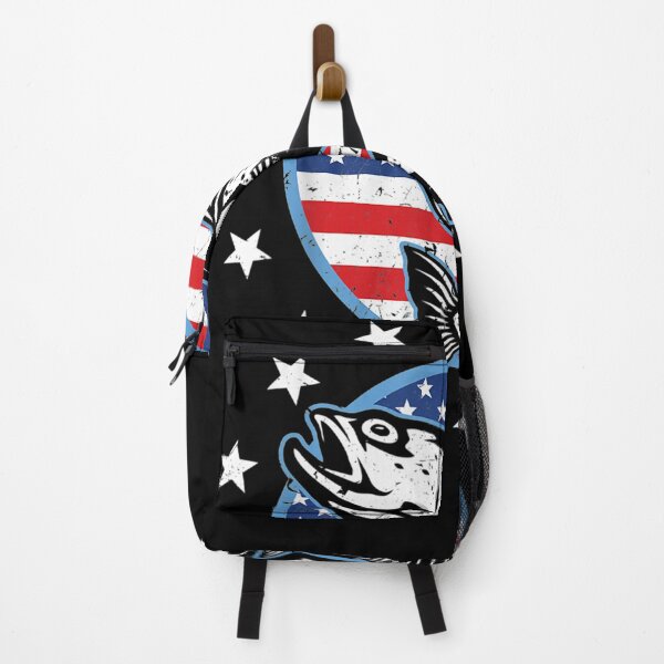 Item preview, Usa Flag Patriotic Trout Fish American Gift Design designed and sold by robinxam.
