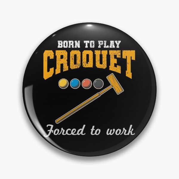 Item preview, Croquet Players Croqueters Chardonnay Funny designed and sold by CuteDesigns1.