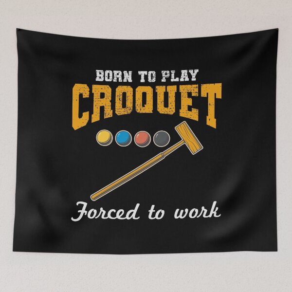 Item preview, Croquet Players Croqueters Chardonnay Funny designed and sold by CuteDesigns1.