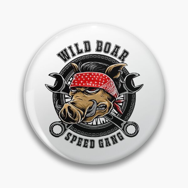 Item preview, Wild Boar Speed Gear Motorcycle Biker Wild Boar Gift Idea designed and sold by Macphisto Shirts.