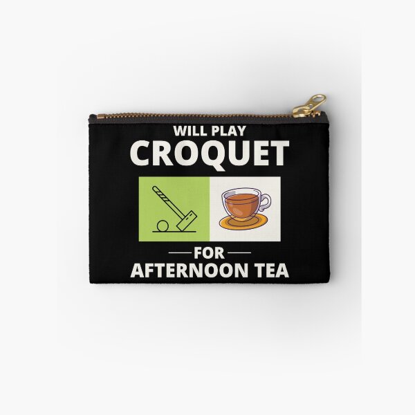 Item preview, Croquet Players Croqueters Afternoon Tea Funny designed and sold by CuteDesigns1.
