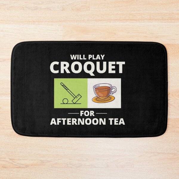 Item preview, Croquet Players Croqueters Afternoon Tea Funny designed and sold by CuteDesigns1.