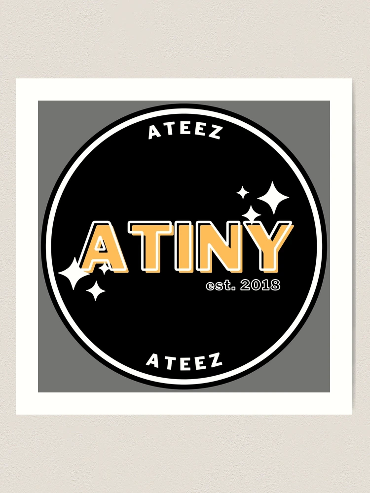 ATINY - ATEEZ fandom badge (colour splash ver.)