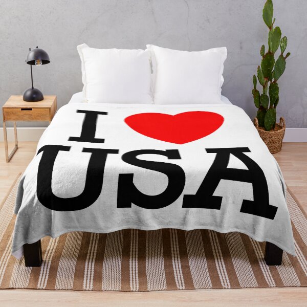 Item preview, I love USA Sticker and T-Shirt Design designed and sold by SLSandaruwan.