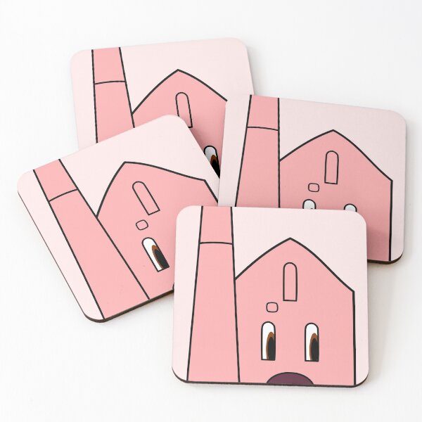 Item preview, Pink Cornwall Tin Mine Character Wheal Coates Sticker designed and sold by cashewdays.