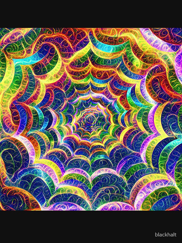 Spider web #DeepDream B by blackhalt