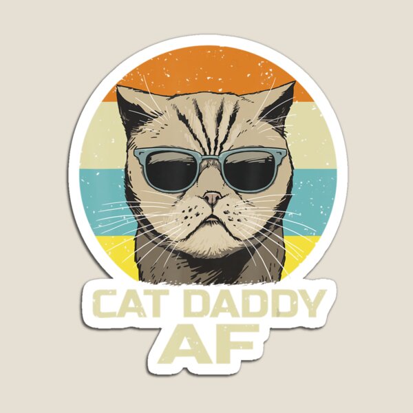Item preview, Cat Daddy Af Sunglasses Vintage Funny Fathers designed and sold by tuthikieu.