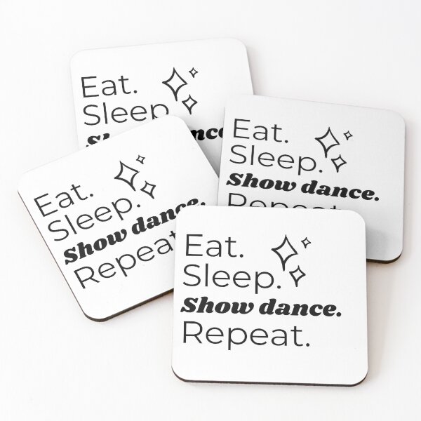 Item preview, Eat Sleep Showdance Repeat designed and sold by HappyClover.