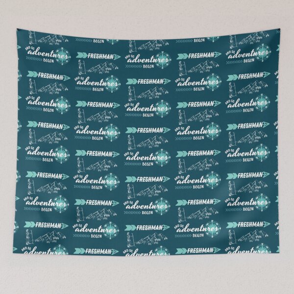 Item preview, Vintage "Freshman Year - And So, Adventures Begin" (Mint) White Text designed and sold by dbyjane.