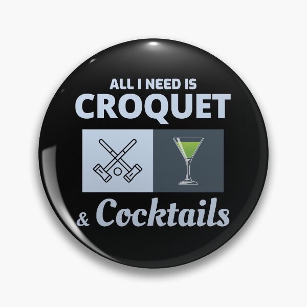 Item preview, Croquet Players Croqueters Cocktails Funny Saying designed and sold by CuteDesigns1.