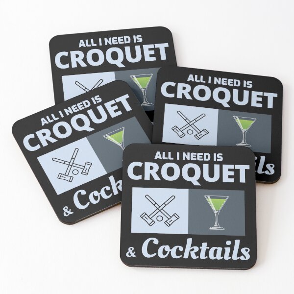 Item preview, Croquet Players Croqueters Cocktails Funny Saying designed and sold by CuteDesigns1.