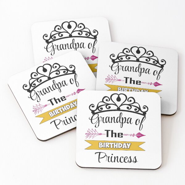 Item preview, Grandpa of the birthday princess designed and sold by Printdude.