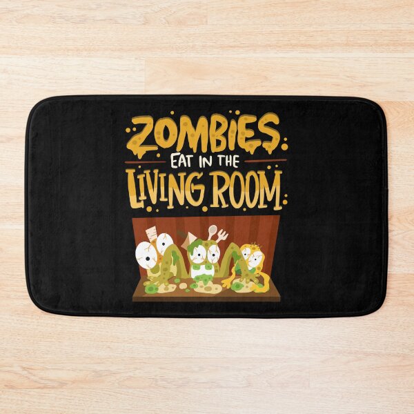Item preview, Zombies Eat In The Living Room - Zombie Pun designed and sold by anziehend.