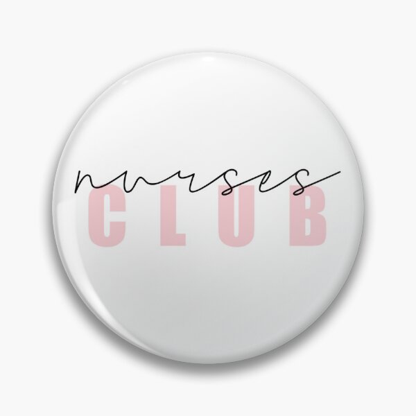 Item preview, Nurses Club Pin in Pink designed and sold by The Hobbyist Vancouver.