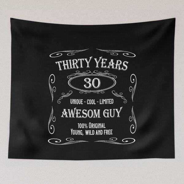 Item preview, 30 Years Birthday - Young, Wild And Free designed and sold by Shirt-Designs.