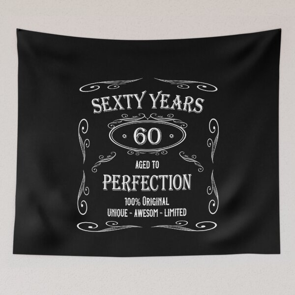 Item preview, 60 Years, aged To Perfection Round Birthday-awesom designed and sold by Shirt-Designs.