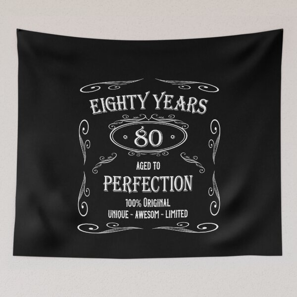 Item preview, 80 Years, aged To Perfection Round Birthday-awesom designed and sold by Shirt-Designs.