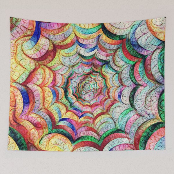 Item preview, Spider web #DeepDream C designed and sold by blackhalt.