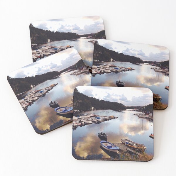 Item preview, Scandinavian boats landscape designed and sold by Happiness Creators.