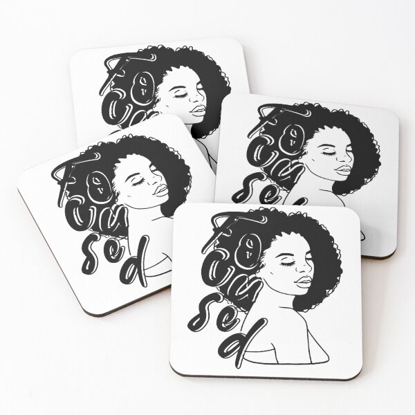 Item preview, Focused, Focused Afro Woman, Afro Woman Black Queen Focused designed and sold by miraipa.