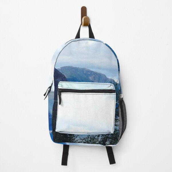 Item preview, Scandinavian Blue Mountains Lake Landscape View designed and sold by Happiness Creators.