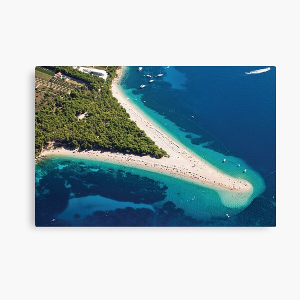Island of Brac, Bol beach, Croatia, Europe Canvas Print