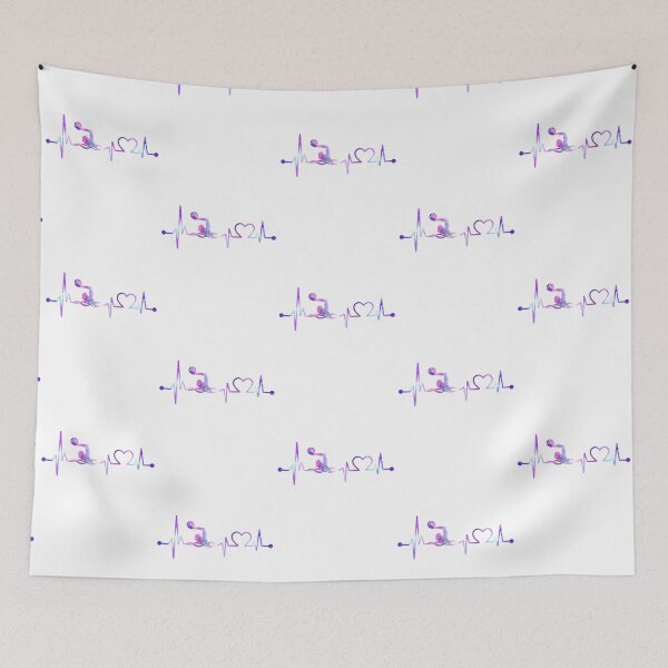 Item preview, WATER POLO HEARTBEAT GALAXY, WATER POLO GALAXY, WATER POLO HEARTBEAT  designed and sold by tinydreams10.