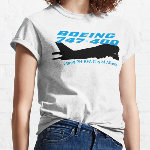 Boeing 747-400 23999 PH-BFA (Black) Classic T-Shirt