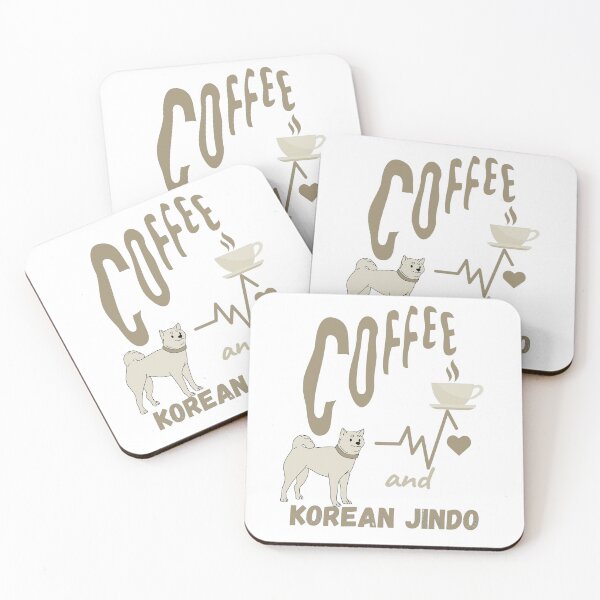 Item preview, coffee and korean jindo  designed and sold by Zikassabi.