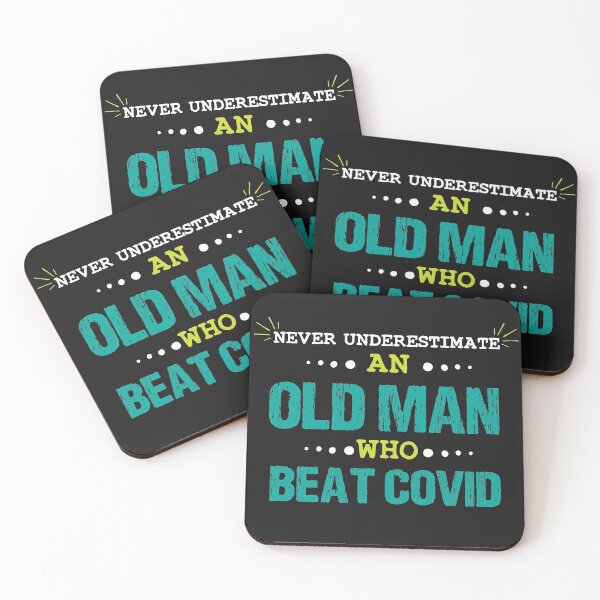Item preview, Never Underestimate an Old Man Who Beat Covid designed and sold by PURPLE DIAMOND.