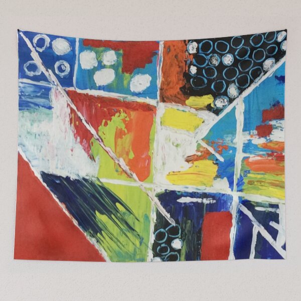 Item preview, Conflicts in Mind Abstract Art Acrylic Patterns designed and sold by OnigiriDoctor.