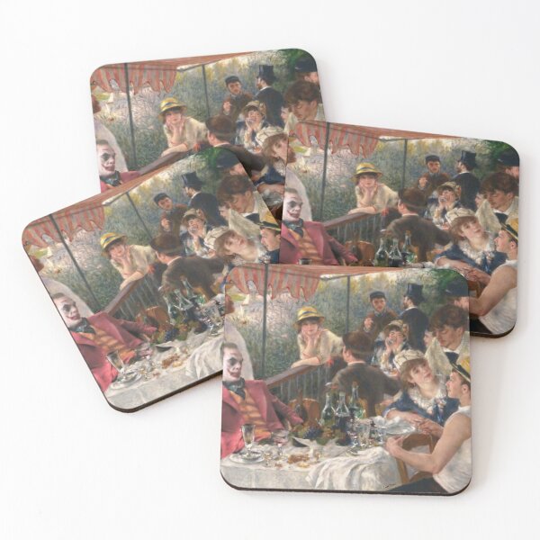 Item preview, Renoir Luncheon at the Boating Party featuring Scary Clown Villain designed and sold by LT Graphic Art.