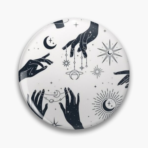 Item preview, Astrology Symbols Print Pattern White and Blue designed and sold by Sandy  Lassiter.